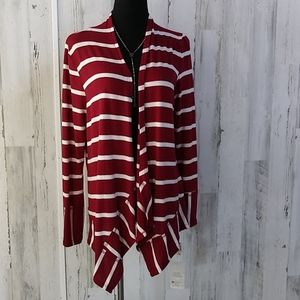 0626 Tru Self Long Sleeve Cuffed Flyaway Cardigan